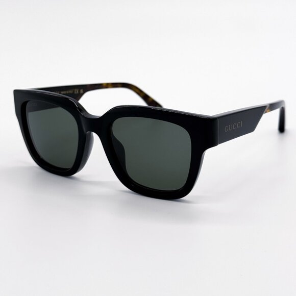 NEW GUCCI GG1670SK 001 UNISEX BLACK HAVANA GREY SUNGLASSES GUCCI - Picture 3 of 13